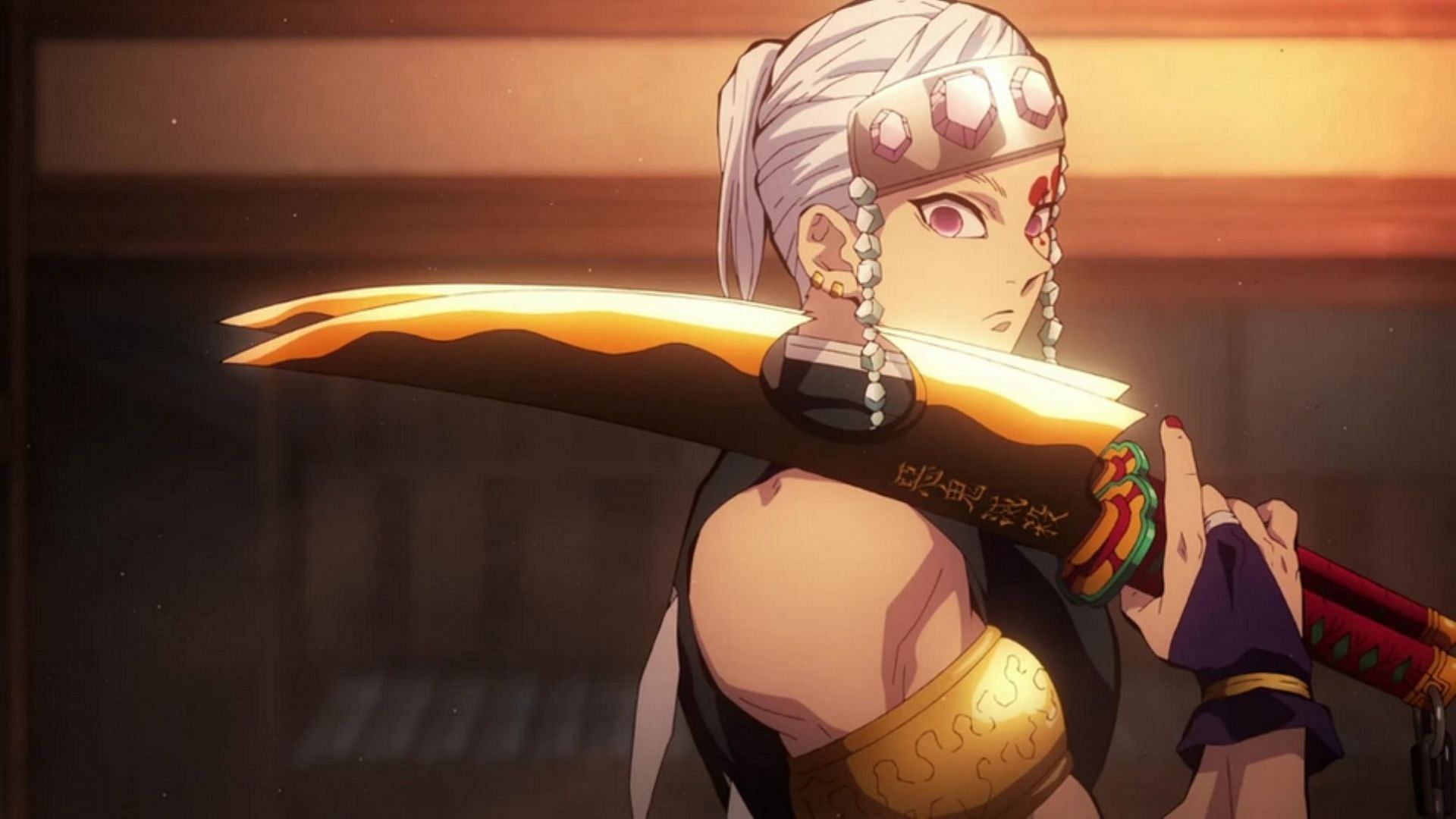 Tengen's cleavers (Image via Ufotable)